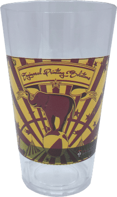 glassware printed on a BottleJet inkjet bottle printer.